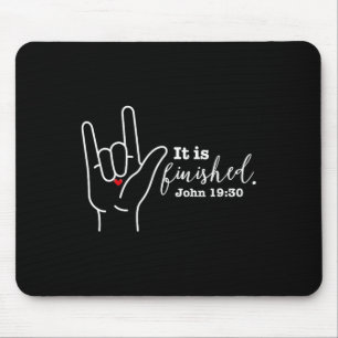 Taub christlicher Glaube Ostern Asl Gebärdensprach Mousepad