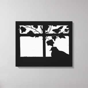 Taube an der Erholung Leinwanddruck