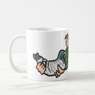 Taube Behaltend Kaffeetasse