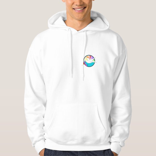 Taube der Liebe (LGBTIQ) Hoodie (Vorderseite)