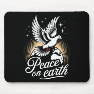 Taube Des Friedens Auf Der Erde Und Globus Friedli Mousepad