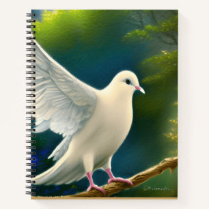 Taube des Friedens Christlich   Glaube und Hoffnun Notizbuch