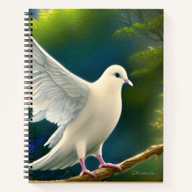 Taube des Friedens Christlich | Glaube und Hoffnun Notizbuch (Vorderseite)