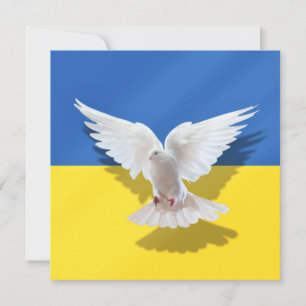 Taube des Friedens - Flagge der Ukraine - Freiheit