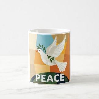 TAUBE DES FRIEDENS GEOMETRISCH KAFFEETASSE