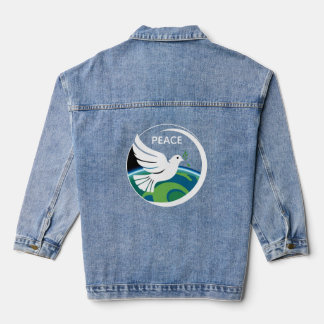 TAUBE DES FRIEDENS JEANSJACKE