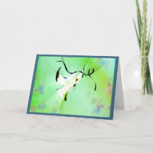 Taube des Friedens mit einem Band