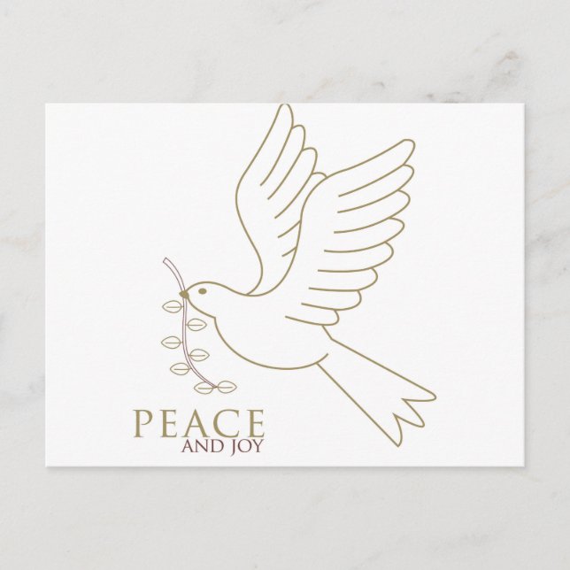 Taube des Friedens Postkarte (Vorderseite)