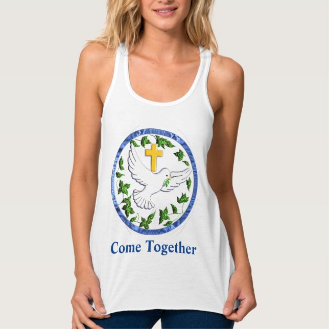 Taube des Friedens Tank Top (Vorderseite)