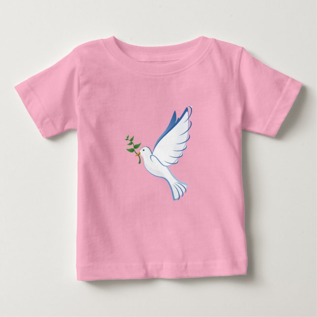 Taube des Friedensbaby-T-Shirts Baby T-shirt (Vorderseite)