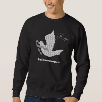 Taube Hoffnungs-des grauen Band-Hirntumor-Tumors Sweatshirt