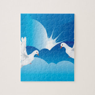 Taube im Himmel 7 Puzzle