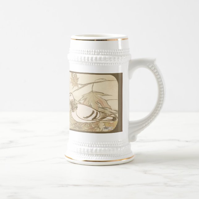 Taube im Wald Bierglas (Rechts)