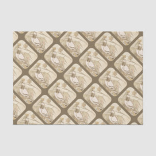 Taube im Wald Seidenpapier