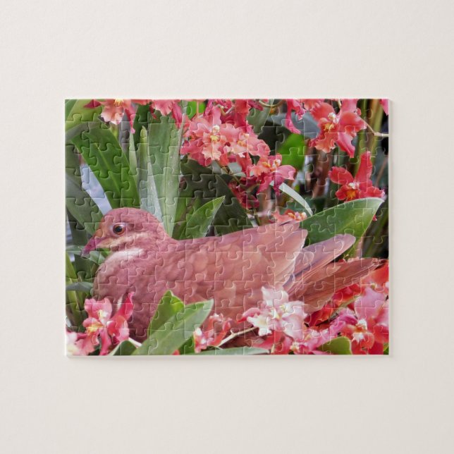 Taube in Blume Puzzle (Horizontal)