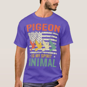 Taube ist mein spirituelles Tier Vintage amerikani T-Shirt