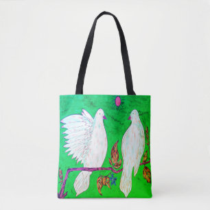 Taube Liebe Tote Tasche
