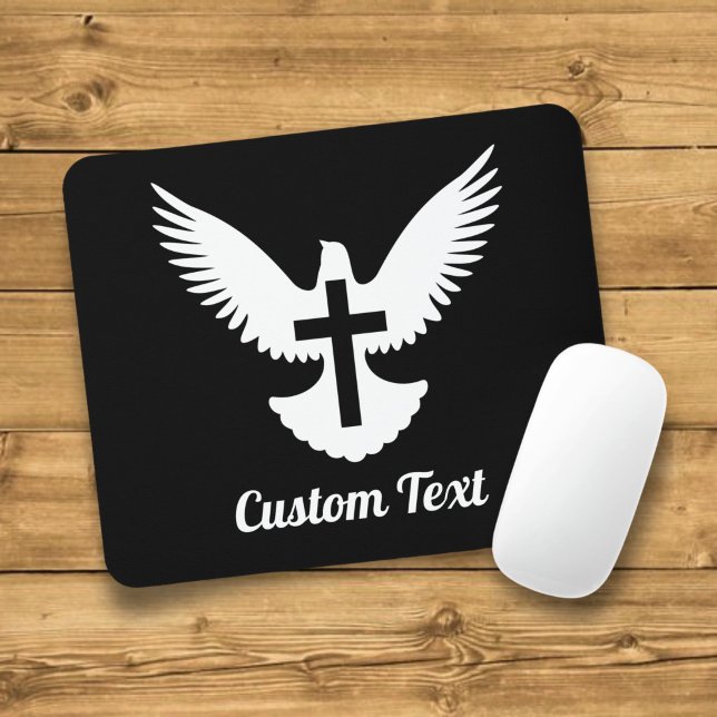 Taube mit Cross Mouse Pad Mousepad (Von Creator hochgeladen)