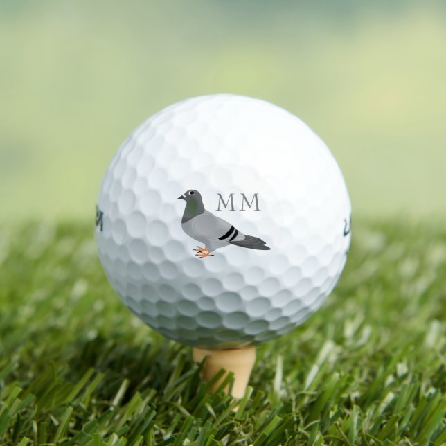 Taube Mit Monogramm Golfball (Insitu T-Shirt)