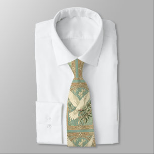 Taube mit Olivenzweig-Weihnachtsdesign Krawatte
