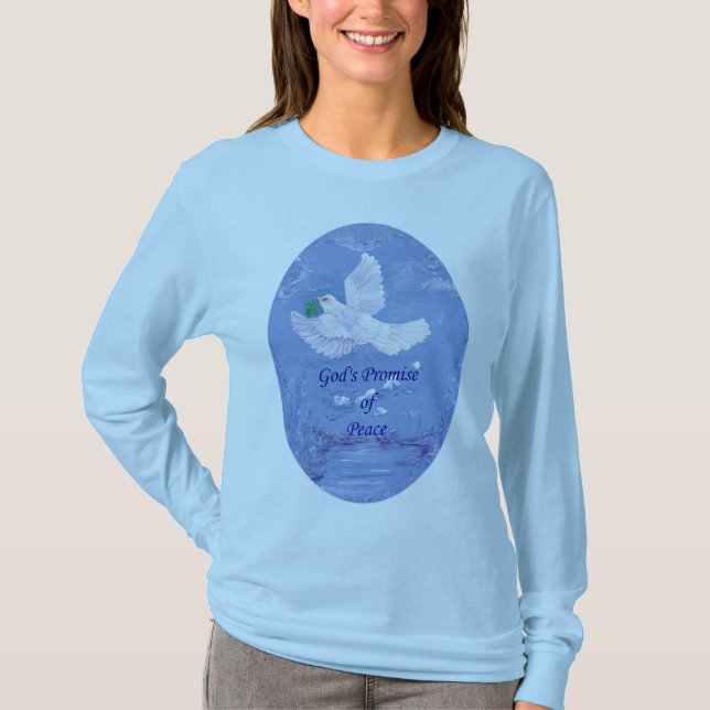 Taube mit Ölzweig T-Shirt (Vorderseite)