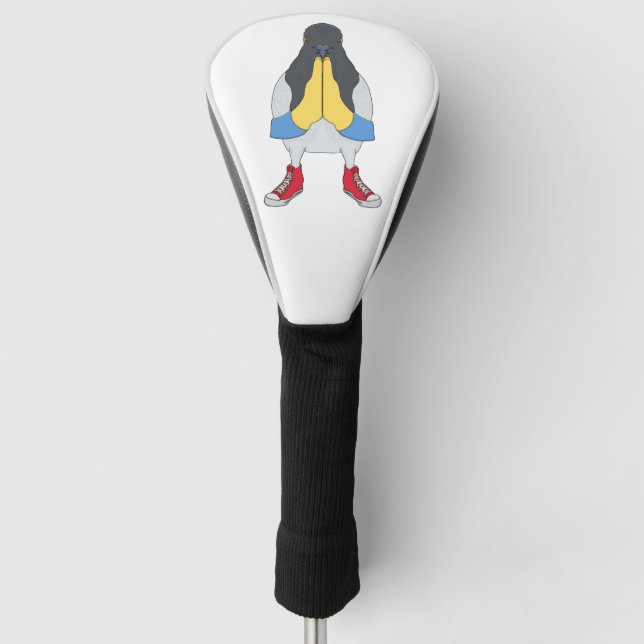 Taube mit Schuhen Golf Headcover (Vorderseite)