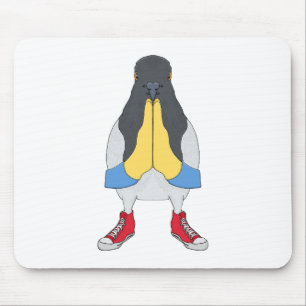Taube mit Schuhen Mousepad