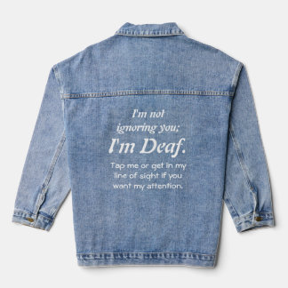 Taube, nicht ignorieren jeansjacke