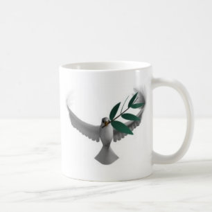 Taube-olivebranch Tasse