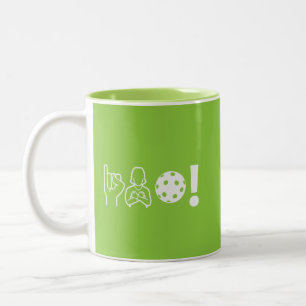 Taube Pickleball Zweifarbige Tasse