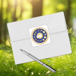 Taube Quadratischer Aufkleber