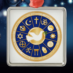 Taube Silbernes Ornament