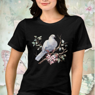 Taube und Blumenherz Tri-Blend Shirt