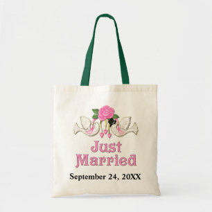 Taube und Rose - nur verheirateter T - Shirt Tragetasche