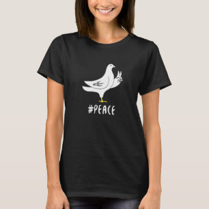 Taube Vogel gibt Hand Symbol des Friedens T-Shirt