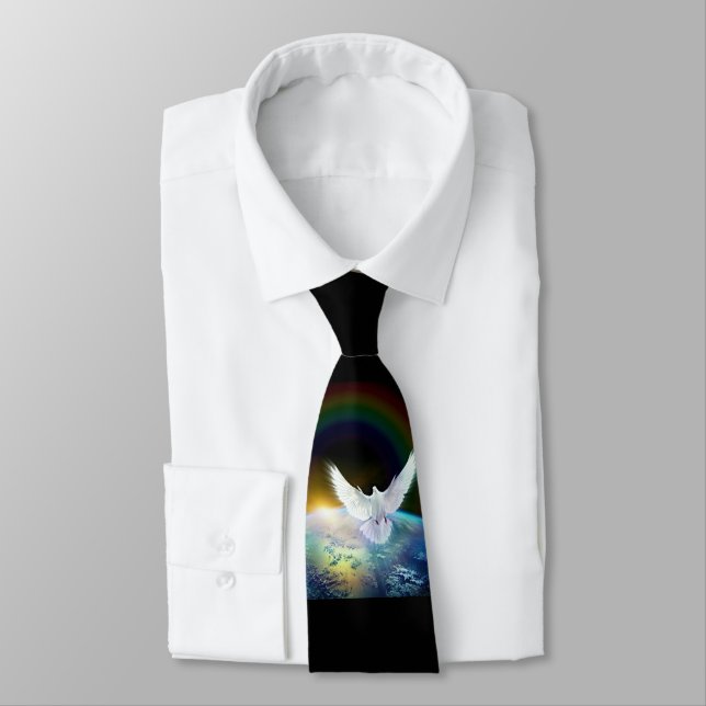 Taube von Friedensheiliger Geist über Erde mit Krawatte (Gebunden)