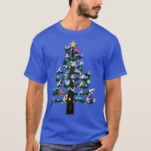 Tauben dekorieren den Weihnachtsbaum T-Shirt