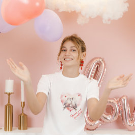 Tauben der Liebe | Benutzerdefinierter Text | Vale T-Shirt