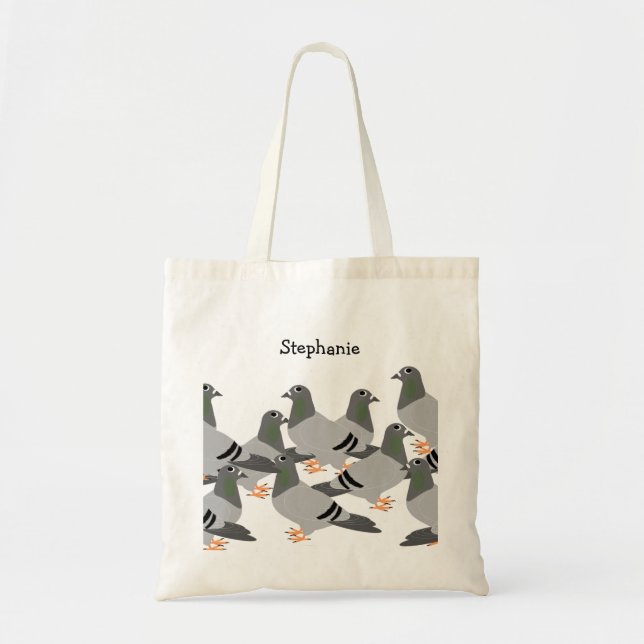 Tauben Design Tragetasche (Vorne)