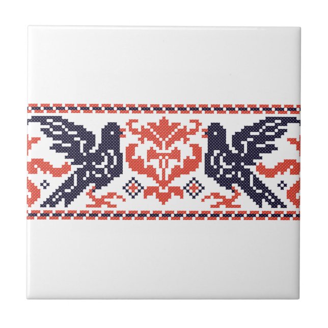 Tauben Fliese (Vorderseite)