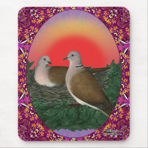 Tauben Gerahmt Mousepad