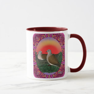 Tauben Gerahmt Tasse