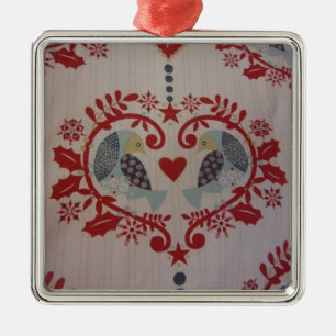 Tauben & Herzen -- Pennsylvania Dutch Ornament Aus Metall