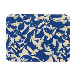 Tauben in weiß und blau Rijksmuseum Amsterdam Magnet