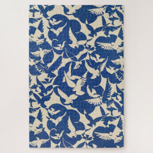 Tauben in weiß und blau Rijksmuseum Amsterdam Puzzle