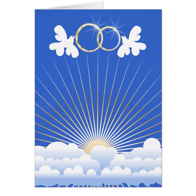 Tauben mit Ehering-kundenspezifischer Karte (Vorne)