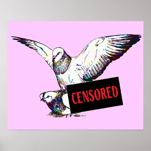 Tauben Paarung: Zensur! Poster (Vorne)