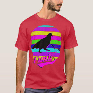 Tauben Pong Neon Vintag Sunset T-Shirt