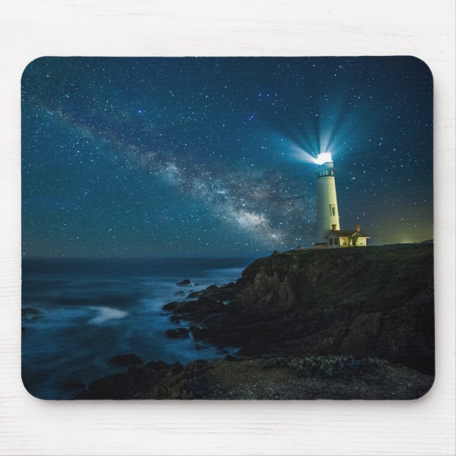 Tauben-Punkt-Licht-Station Kalifornien Mousepad (Vorne)