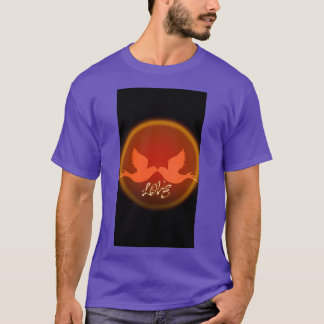 Tauben Rote Tauben Liebe Besondere Velentin T-Shirt